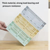 Folding Stackable Storage Basket Plastic Hollow Home Office Organizer Container Small Green