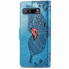 For Asus ROG Phone 3 ZS661KS Butterfly Love Flower Embossed Horizontal Flip Leather Case with Bracket / Card Slot / Wallet / Lanyard(Blue)