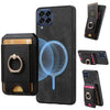 For Samsung Galaxy M53 5G Retro Splitable Magnetic Stand Card Bag Leather Phone Case(Black)