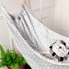 Children Swing Indoor Outdoor Hanging Basket  Household Cartoon Hammock(Gray Wave)