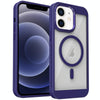 For iPhone 12 Honeycomb Cooling MagSafe Phone Case(Purple)