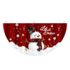 Cartoon Printed Outdoor Fan-shaped Hanging Flag Christmas Decorations, Style: Snowman