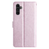 For Samsung Galaxy A56 5G Silk Texture Horizontal Flip Leather Phone Case(Rose Pink)