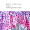 Girls One Piece Dress Swimwear Mermaid One Piece Swimsuit, Size: 120cm