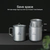 AOTU AT6652-1 Outdoor Portable Titanium Cup 750ml(Silver)