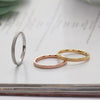 Three Lifetimes Titanium Steel Couple Rings Very Fine Frosted Ring, Size: US Size 9(Golden)