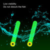 100 PCS SXP01 Dual CoreSilicone Floating Seat Fishing Accessories, Size: Large(Crystal Green)