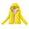 Warm Winter Parka Jacket Ladies Women Slim Short Coat, Size:XXL(Yellow)