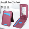 For Samsung Galaxy A16 4G / 5G Skin Feel Detachable Card Bag Magsafe Phone Case(Wine Red)