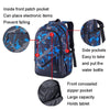 Student Schoolbag Backpack Casual Computer Travel Bag(Printing Blue)