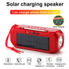 T&G TG280 Solar Power Charging Bluetooth Speakers with Flashlight, Support TF Card / FM / 3.5mm AUX / U Disk / Hands-free Call(Red)