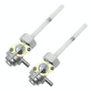2 PCS Motorcycle Fuel Tap Valve Petcock Fuel Tank Gas Switch for Honda CB400/CB500/CB550/CB750(White)