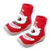 D2293 Children Cartoon Christmas Floor Socks Non-slip Shoes, Size: 20-21(Red Christmas Bear)