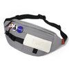Multifunctional Chest Bag Shoulder Messenger Bag, Model: Gray+Badge