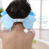 Baby Shampoo Waterproof Ear Protection Adjustable Shower Cap(Blue)