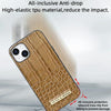 For iPhone 13 VIETAO Alligator Texture PU Phone Case(Brown)