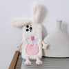 For iPhone 14 Cute Bucktooth Rabbit Plush TPU Phone Case(Beige)