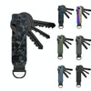 Compact Key Organizer Metal Key Chain Can Hold 2-6 Keys Black