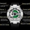 SANDA 3170 Men Luminous Waterproof Sports Watch(Black White)