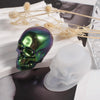 DIY Epoxy Candle Skull Keychain Pendant Silicone Mold Halloween Ornaments Mold, Spec: S