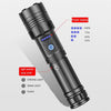 Short Style Micro USB Charging Outdoor Waterproof P70 + COB LED Flashlight, Support Power Display & Telescopic Focusing & 7-level Brightness Adjustment
