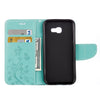 For Galaxy A5 (2017) / A520 Butterflies Love Flowers Embossing Horizontal Flip Leather Case with Holder & Card Slots & Wallet & Lanyard(Green)