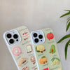For iPhone 13 Cartoon Creative TPU Hybrid PC Shockproof Phone Case(Fruit Series)