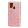 For Alcatel 3X (2020) European Floral Embossed Copper Buckle Horizontal Flip PU Leather Case with Holder & Card Slots & Wallet & Photo Frame(Pink)