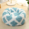 Cosy Round Plush Pet Bed 40cm Blue - Small Dog/Cat