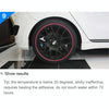 Universal Decorative Scratchproof Stickup 8M Flexible Car Wheel Hub TRIM Mouldings Decoration Strip(Red)