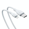 Baseus Pudding Series 2.4A USB to 8 Pin Fast Charging Data Cable, Length:1.2m(White)