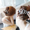 Rhinestone Hair Clip Hair Crabs Clamp Accessories Large Styling Tools Hair Accessories Women Hairpin(Black)