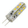 G4 2W 120LM Silicone Corn Light Bulb, 24 LED SMD 3014, Warm White Light, DC 12V