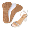 045 High Heel Sandals Self-adhesive Anti-skid Shockproof Cork Seven-point Mat Shoe Pad(Men Thick Cork)