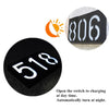0.36W Solar Powered Wall Mount 6 LEDs Lighting Doorplate Lamp House Number Porch Lights with Solar Pannel(4)