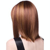 Women Medium Long Style Straight Hair Headgear(Brown)