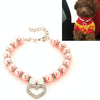 Pearl Dog & Cat Collar, Pink, L (30cm + 5cm)