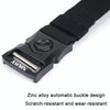AWMN Outdoor Men Versatile Buckle Elastic Belt, Length: 120cm(Light Grey)