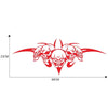 D-299 Skull Pattern Car Modified Hood Decorative Sticker(Red)