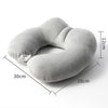 Portable Nap Neck Care Pillow Multifunctional Airplane Travel U-Shaped Pillow, Style: Dark Gray Memory Cotton
