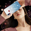 For Samsung Galaxy A10s Gradient Glitter Flower All-inclusive Phone Case(Blue)
