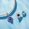 SCC2005-CF Sterling Silver S925 Zircon Temperature Sensitive Discoloration Sun Shape Pendant Accessories