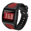 SANDA 222 Men Sports Outdoor Mountaineering Digital Electronic Watch Square Multi functional Waterproof Watch(Red)