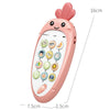 Cute Radish Early Education Children Cartoon Mobile Phone Electronic Music Toy(Pink)