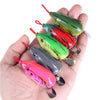 5colors /Set HENGJIA FO053 Black Fish Thunder Brogue Dummy Bait Sequin Toad Fishing Lure