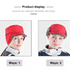 Winter Ear Protection Ski Hat Cold Prevention Windproof Hat Thicken Warm Peaked Hat, Size: L 58-60cm(Red Brown)