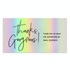 50 Sheets /Pack Laser Rainbow Thank You Card Gift Wrapping Thank You Card(L17)