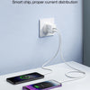 J0YROOM TCF05 20W USB+USB-C/Type-C Dual Interface Fast Charger Set, Specification:UK Plug(White)