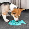 Silicone Slow Feeder Mat, Blue - Anti-Choke Dog & Cat Bowl