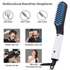 Mini Men Electrical Beard Styling Comb Beard Straightener, Plugs: UK Plug (White)